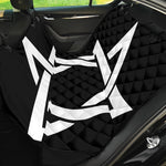 Black And White Star of David Print Pet Car Back Seat Cover