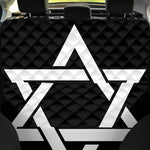 Black And White Star of David Print Pet Car Back Seat Cover