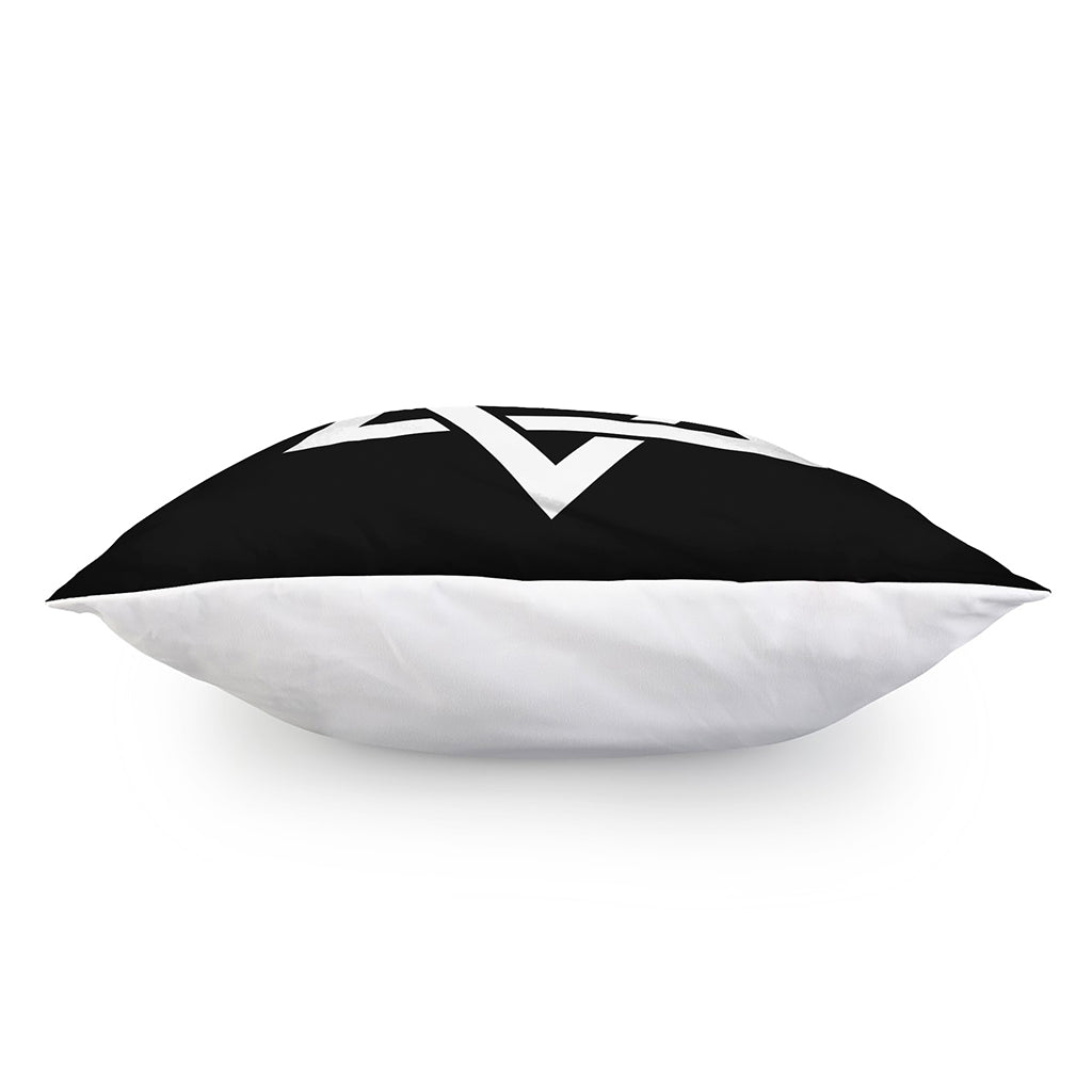 Black And White Star of David Print Pillow Cover
