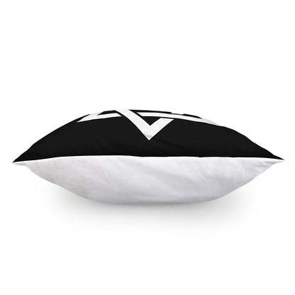 Black And White Star of David Print Pillow Cover