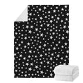 Black And White Star Pattern Print Blanket