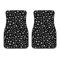 Black And White Star Pattern Print Front Car Floor Mats