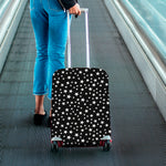 Black And White Star Pattern Print Luggage Cover