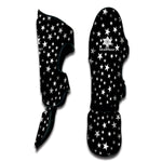 Black And White Star Pattern Print Muay Thai Shin Guard