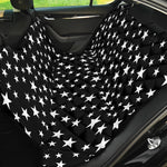 Black And White Star Pattern Print Pet Car Back Seat Cover
