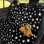 Black And White Star Pattern Print Pet Car Back Seat Cover