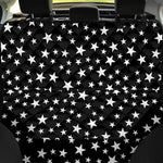 Black And White Star Pattern Print Pet Car Back Seat Cover