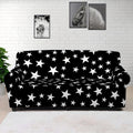 Black And White Star Pattern Print Sofa Cover