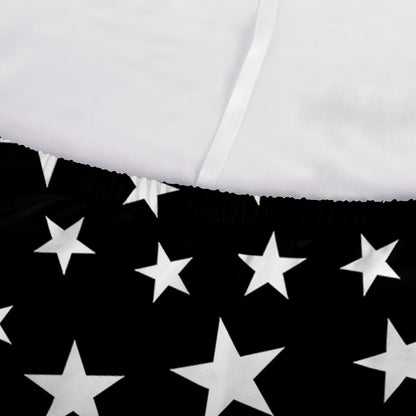 Black And White Star Pattern Print Sofa Cover