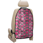 Black And White Striped Heart Print Car Seat Organizers