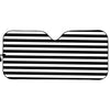 Black And White Striped Pattern Print Car Sun Shade