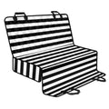 Black And White Striped Pattern Print Pet Car Back Seat Cover