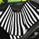 Black And White Striped Pattern Print Pet Car Back Seat Cover