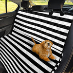 Black And White Striped Pattern Print Pet Car Back Seat Cover