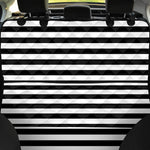 Black And White Striped Pattern Print Pet Car Back Seat Cover