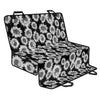 Black And White Sunflower Pattern Print Pet Car Back Seat Cover