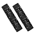 Black And White Supernatural Wicca Print Car Seat Belt Covers