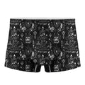 Black And White Supernatural Wicca Print Men's Boxer Briefs