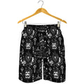 Black And White Supernatural Wicca Print Men's Shorts