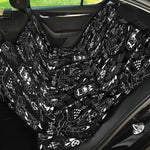 Black And White Supernatural Wicca Print Pet Car Back Seat Cover