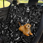 Black And White Supernatural Wicca Print Pet Car Back Seat Cover