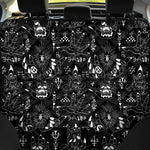 Black And White Supernatural Wicca Print Pet Car Back Seat Cover