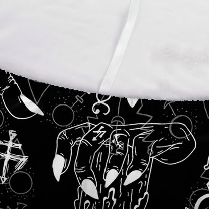 Black And White Supernatural Wicca Print Sofa Cover