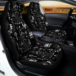 Black And White Supernatural Wicca Print Universal Fit Car Seat Covers
