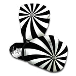Black And White Swirl Print Boxing Gloves
