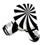 Black And White Swirl Print Boxing Gloves