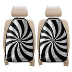 Black And White Swirl Print Car Seat Organizers