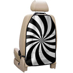 Black And White Swirl Print Car Seat Organizers