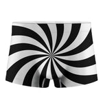 Black And White Swirl Print Men's Boxer Briefs