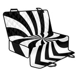 Black And White Swirl Print Pet Car Back Seat Cover