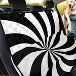 Black And White Swirl Print Pet Car Back Seat Cover