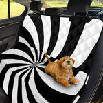 Black And White Swirl Print Pet Car Back Seat Cover
