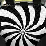 Black And White Swirl Print Pet Car Back Seat Cover