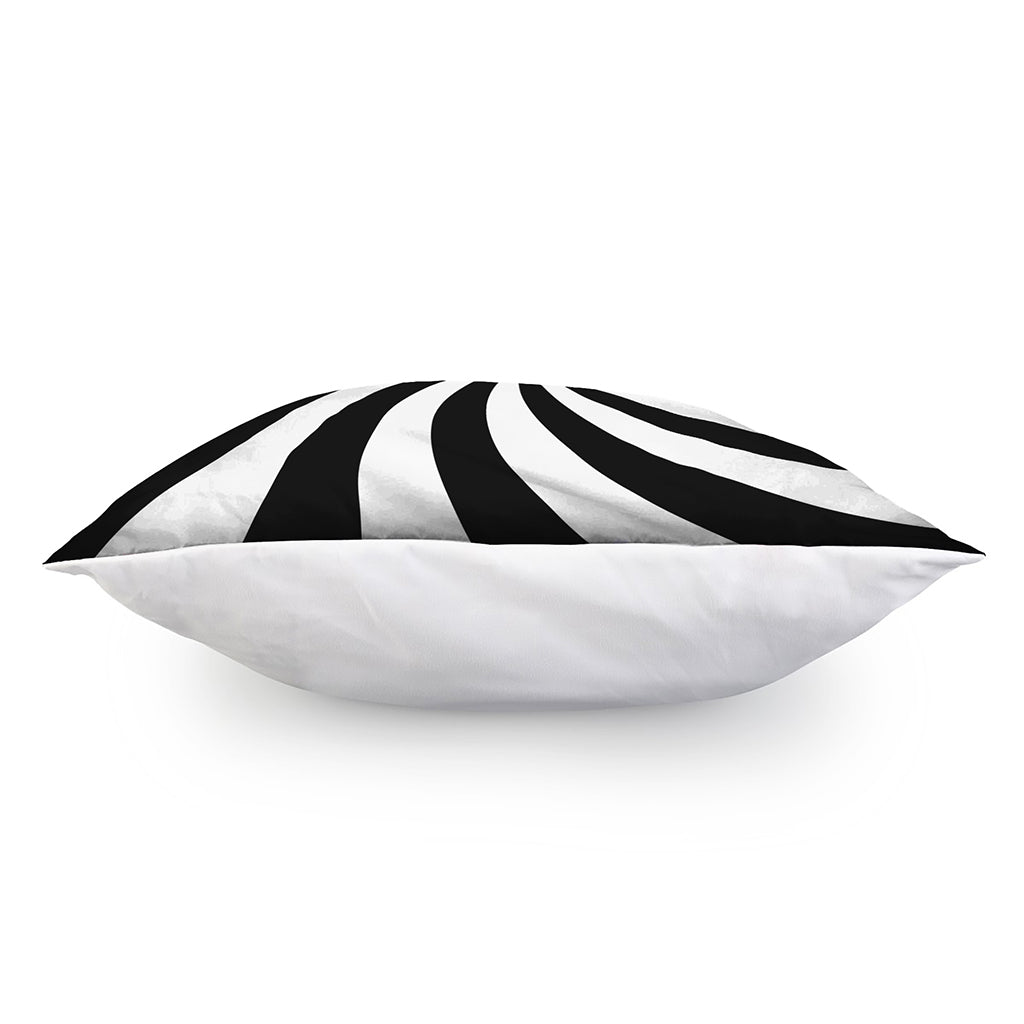 Black And White Swirl Print Pillow Cover