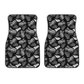 Black And White T-Rex Dinosaur Print Front Car Floor Mats