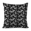 Black And White T-Rex Dinosaur Print Pillow Cover