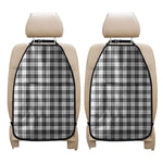 Black And White Tartan Pattern Print Car Seat Organizers