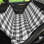 Black And White Tartan Pattern Print Pet Car Back Seat Cover