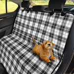 Black And White Tartan Pattern Print Pet Car Back Seat Cover