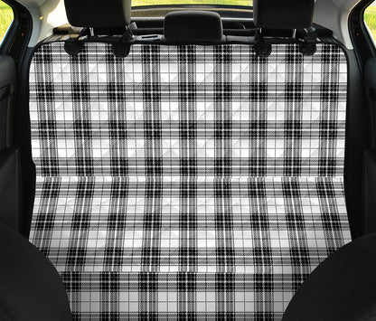 Black And White Tartan Pattern Print Pet Car Back Seat Cover