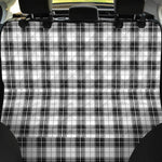 Black And White Tartan Pattern Print Pet Car Back Seat Cover