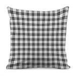 Black And White Tartan Pattern Print Pillow Cover