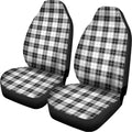 Black And White Tartan Pattern Print Universal Fit Car Seat Covers
