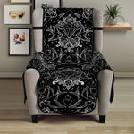 Black And White Tattoo Print Armchair Protector