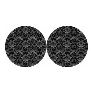 Black And White Tattoo Print Car Coasters