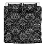 Black And White Tattoo Print Duvet Cover Bedding Set